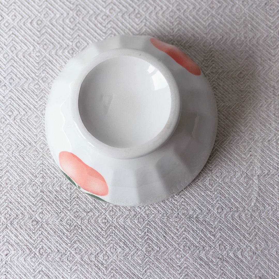 フランス アンティークカフェオレボウル 希少 『りんご』のモチーフ C アンティーク食器 ヴィンテージ食器 ブロカント 蚤の市