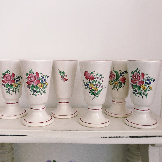 リュネヴィル " Réverbère"シリーズ マザグランカップ フランスアンティーク食器 蚤の市 ブロカント