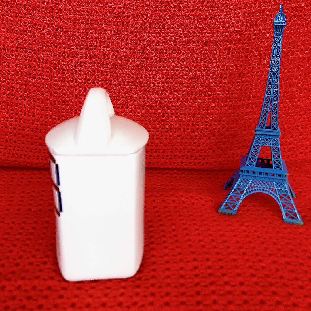 ご予約フランスアンティーク HBCM Béarn クレイユエモントロー バスク柄 陶器キャニスター 「ルージュ・マリン」C フランスアンティーク ブロカント 蚤の市