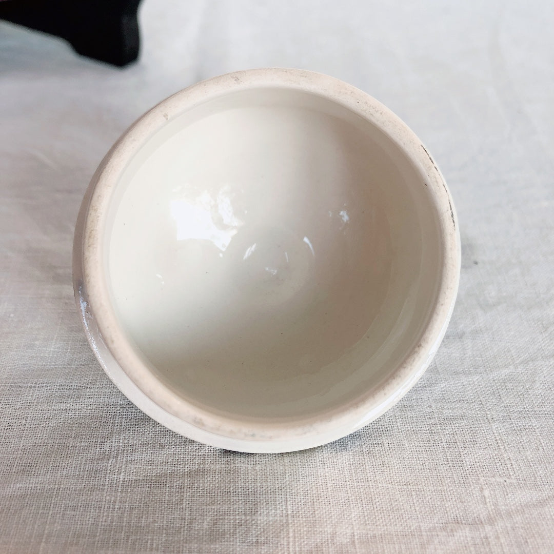 クレイユモントロー HBCM Béarn バスク柄 コーヒー/ティポット「ボルドー・ダークブルー」フランスアンティーク ブロカント 蚤の市