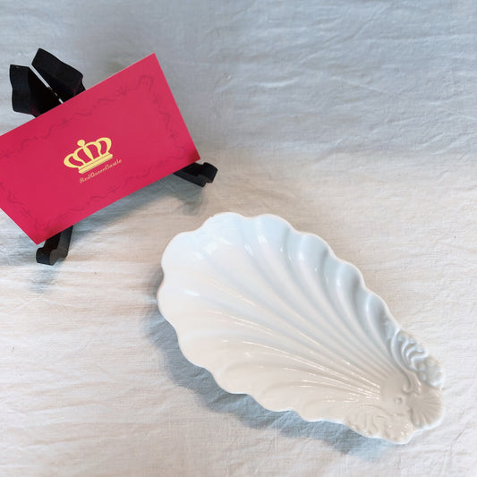 フランスアンティーク サルグミンヌ シェル型 ラヴィエ オーバル皿 B フランスアンティーク食器 ブロカント 蚤の市