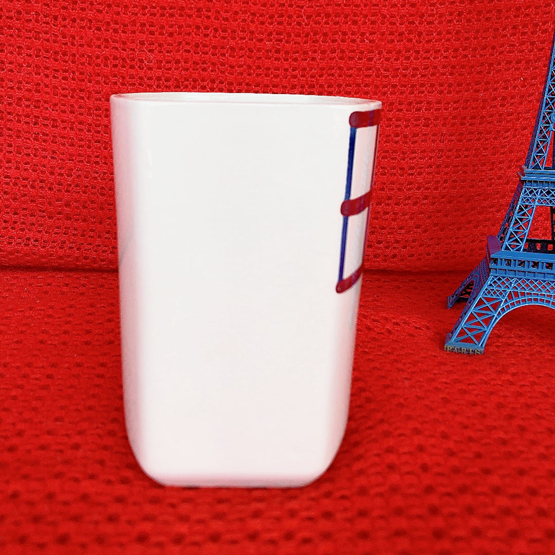 ご予約 フランスアンティーク HBCM Béarn クレイユエモントロー バスク柄 陶器キャニスター 「ルージュ・ブルー」B フランスアンティーク ブロカント 蚤の市