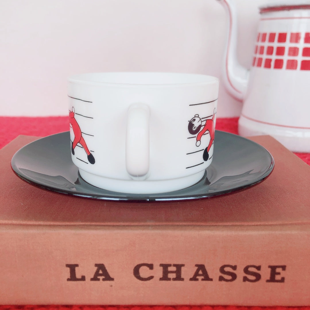 ご予約フランス アルコパル カップ&ソーサー C フランスアンティーク ビンテージ・食器・皿・プレート ブロカント