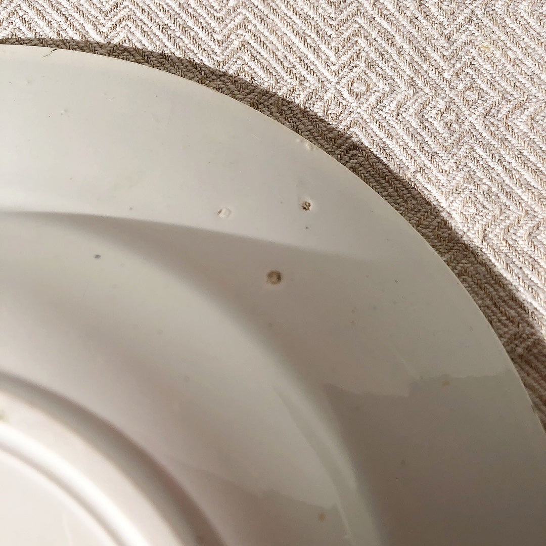 フランスアンティーク・サンタマン アマ―ジュのスーププレート 深皿 22.5㎝ A フランスアンティーク食器 ブロカント 蚤の市