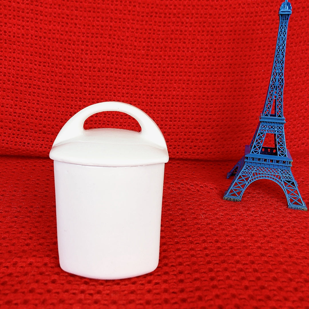 ご予約 フランスアンティーク HBCM Béarn クレイユエモントロー バスク柄 陶器キャニスター 「ルージュ・マリン」D フランスアンティーク ブロカント 蚤の市