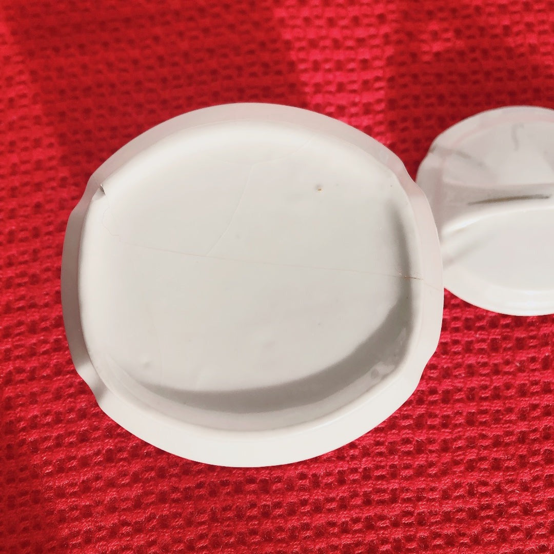 フランスアンティーク 陶器キャニスター ダミエ柄 レッド&ホワイト 3点セット フランスアンティーク食器 ブロカント 蚤の市