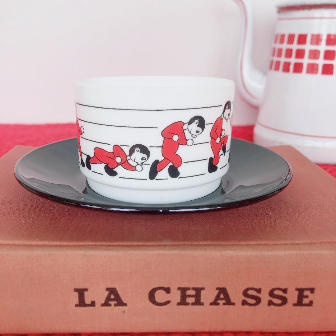 ご予約フランス アルコパル カップ&ソーサー C フランスアンティーク ビンテージ・食器・皿・プレート ブロカント