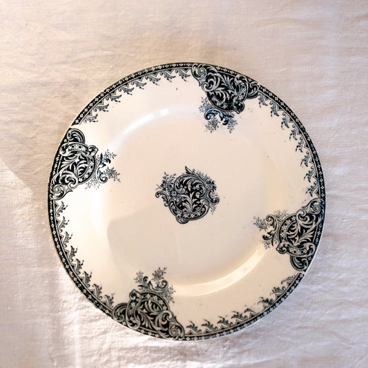 SALINS サラン 『FONTENOY』ディナープレート A フランスアンティーク食器 ブロカント 蚤の市