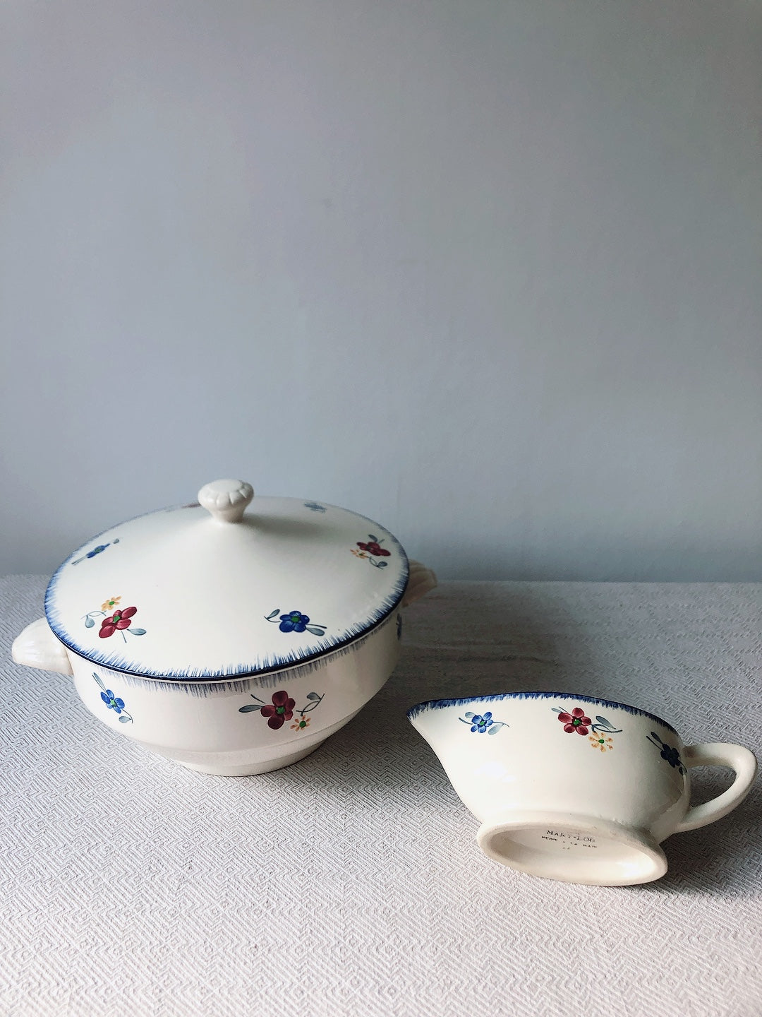 美品 フランスアンティーク ディゴワンサルグミンヌ Digoin&sarreguemines マリールー ソーシエール フランスアンティーク食器 フランス蚤の市・ブロカント