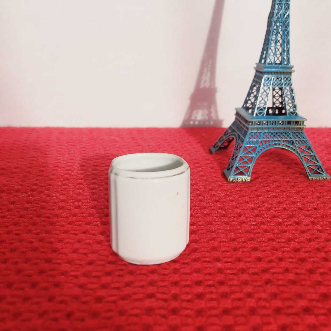 フランスアンティーク 陶器キャニスター ダミエ柄 レッド&ホワイト 3点セット フランスアンティーク食器 ブロカント 蚤の市