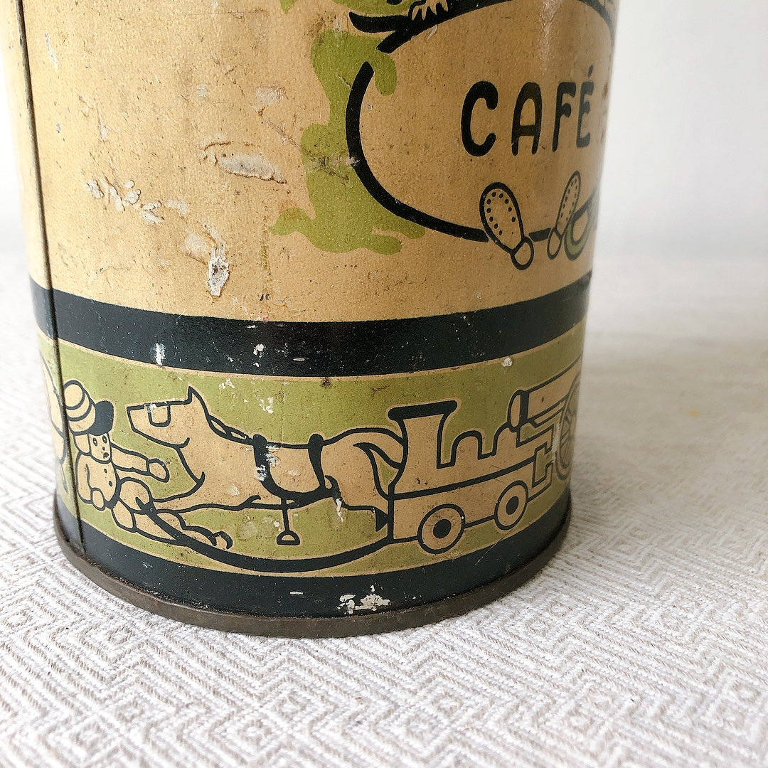 フランスアンティーク ELESCA エレスカ TIN缶 "CHOCOLAT AU LAIT EN POUDRE(ココア)" フランスアンティーク・ヴィンテージ雑貨 ブロカント・蚤の市