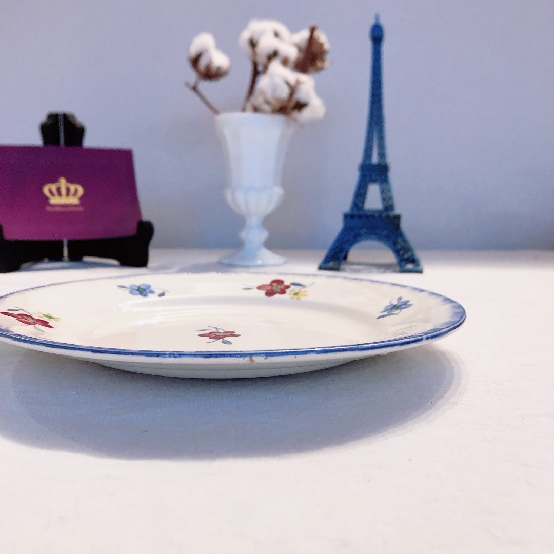ディゴワンサルグミンヌ 『マリールー』 プレート・平皿 B フランスアンティーク・ヴィンテージ食器 ブロカント 蚤の市