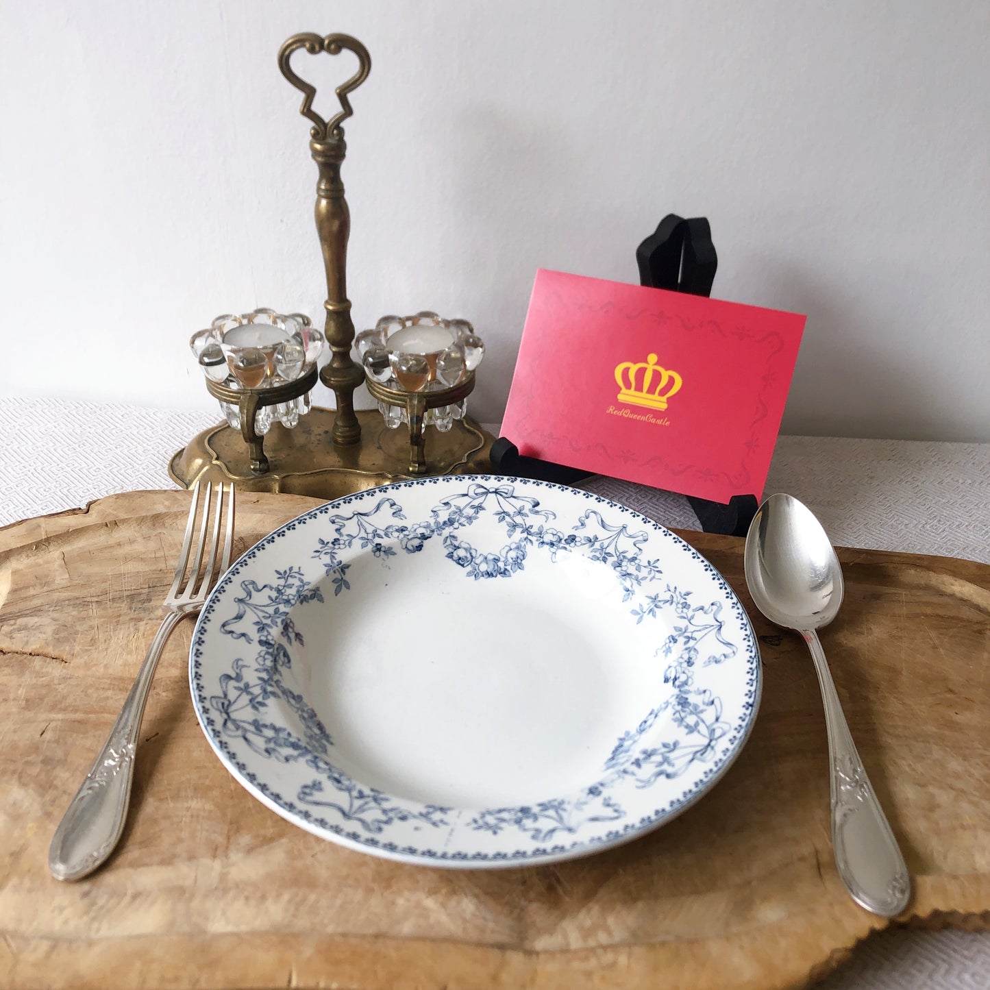 フランスアンティーク U&Cサルグミンヌ sarreguemines スーププレート ”モーツアルト” F フランスアンティーク食器 ブロカント 蚤の市