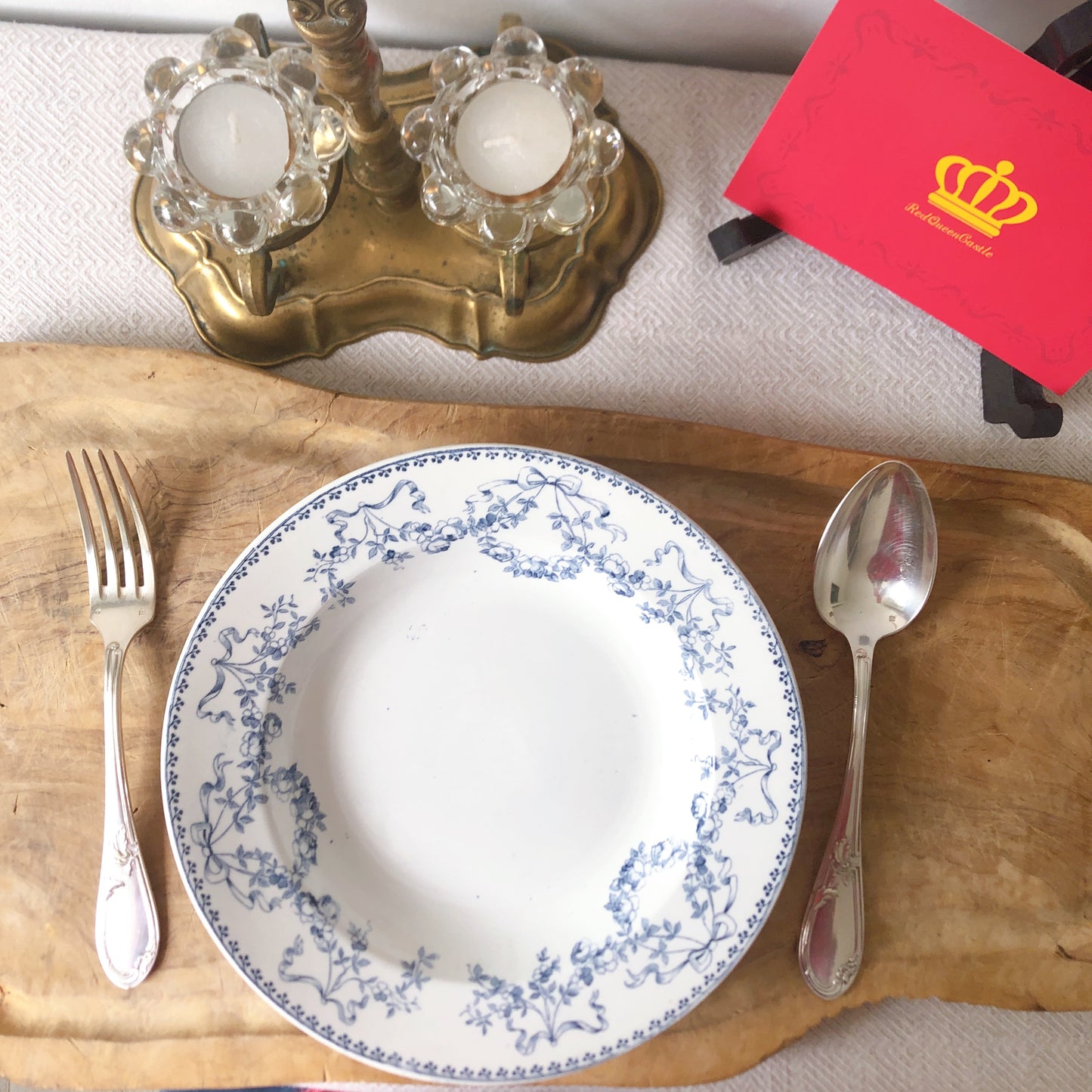 フランスアンティーク U&Cサルグミンヌ sarreguemines スーププレート ”モーツアルト” E フランスアンティーク食器 ブロカント 蚤の市