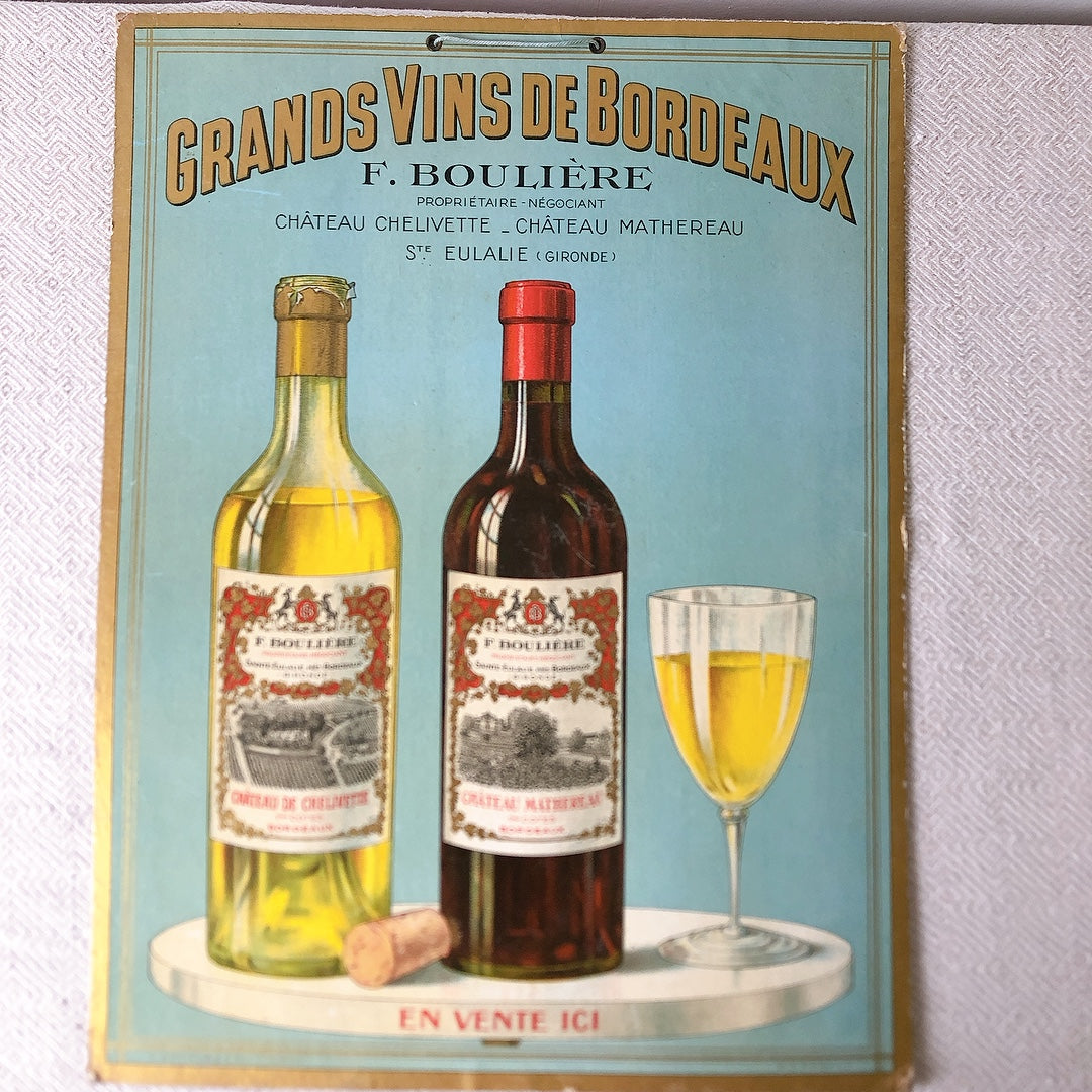フランス ヴィンテージ看板 壁掛け 壁飾り クラフト製 ヴィンテージ雑貨 フランスブロカント・蚤の市