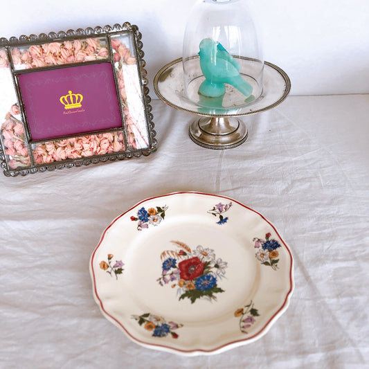 サルグミンヌ sarreguemines アグレスト 平皿 プレート L フランスアンティーク食器 フランス蚤の市・ブロカント