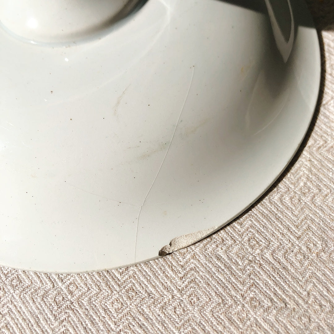 フランス サンタマンアマ―ジュ 小鳥 コンポ―ト皿 コンポティエ 『ALBEPINE』(サンザシ) フランスアンティーク食器 ブロカント・蚤の市