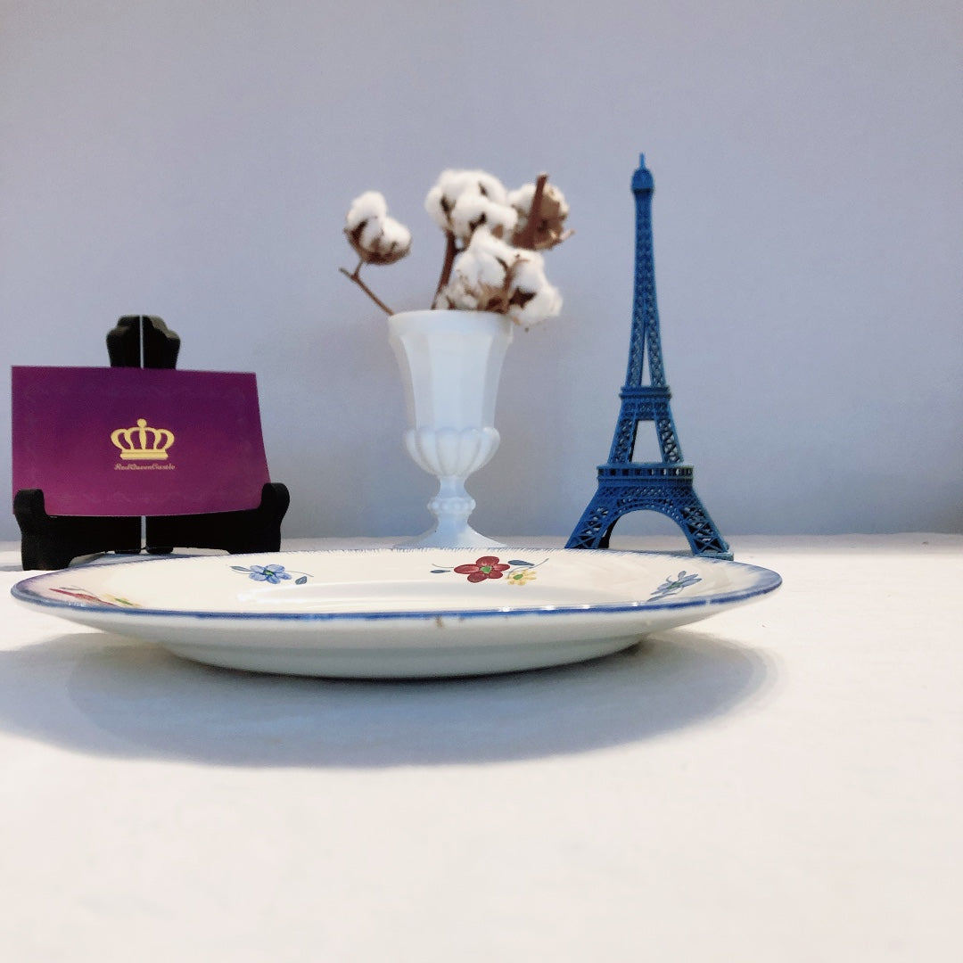 ディゴワンサルグミンヌ 『マリールー』 プレート・平皿 B フランスアンティーク・ヴィンテージ食器 ブロカント 蚤の市