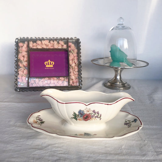 サルグミンヌ sarreguemines アグレスト ソーシエール フランスアンティーク食器 フランス蚤の市・ブロカント