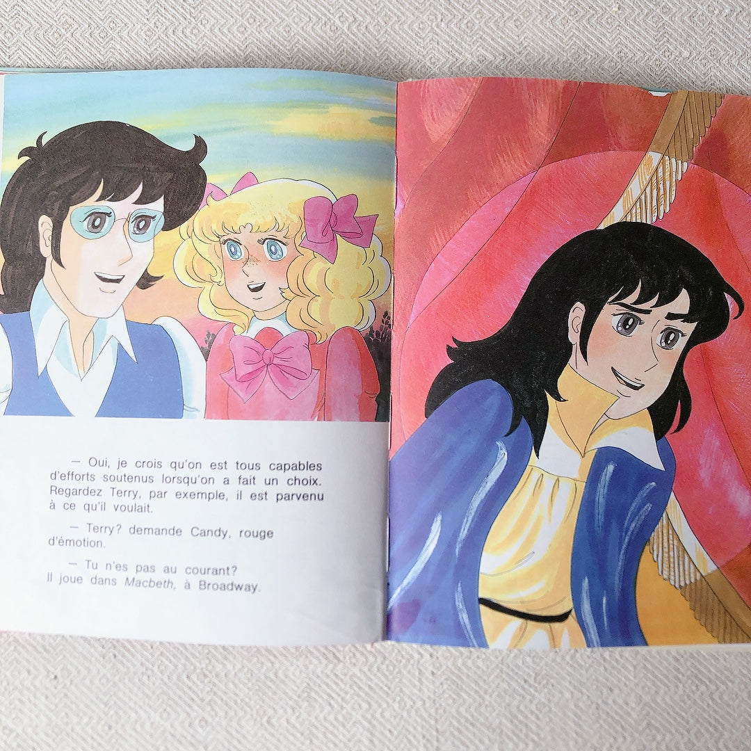 超レア フランス語版 キャンディキャンディ BD 漫画本『 retrouve ses amis 友人との出会い 』フランスヴィンテージ雑貨 ブロカント 蚤の市