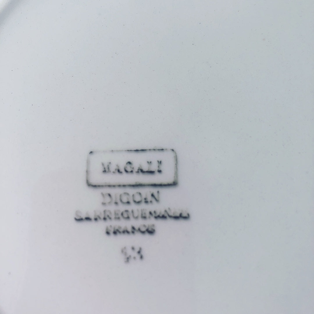 フランス アンティークプレート バラ柄 Digoin&sarreguemines ディゴワンサルグミンヌ 『MAGALI』 E