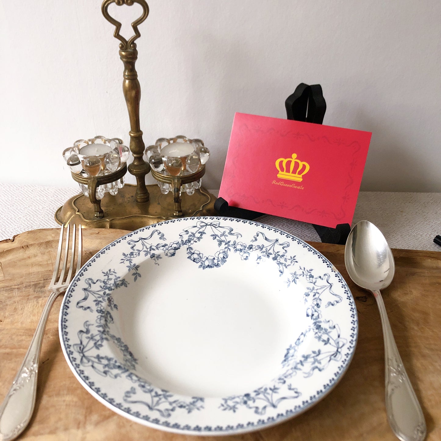 フランスアンティーク U&Cサルグミンヌ sarreguemines スーププレート ”モーツアルト” H フランスアンティーク食器 ブロカント 蚤の市
