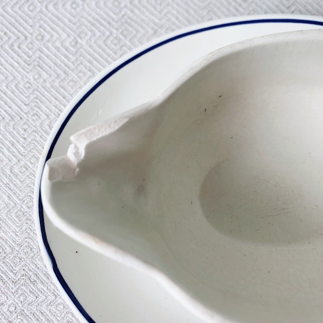 ディゴワンサルグミンヌ Digoin&sarreguemines 『POITOU』ソーシエール フランスアンティーク食器 フランス蚤の市・ブロカント