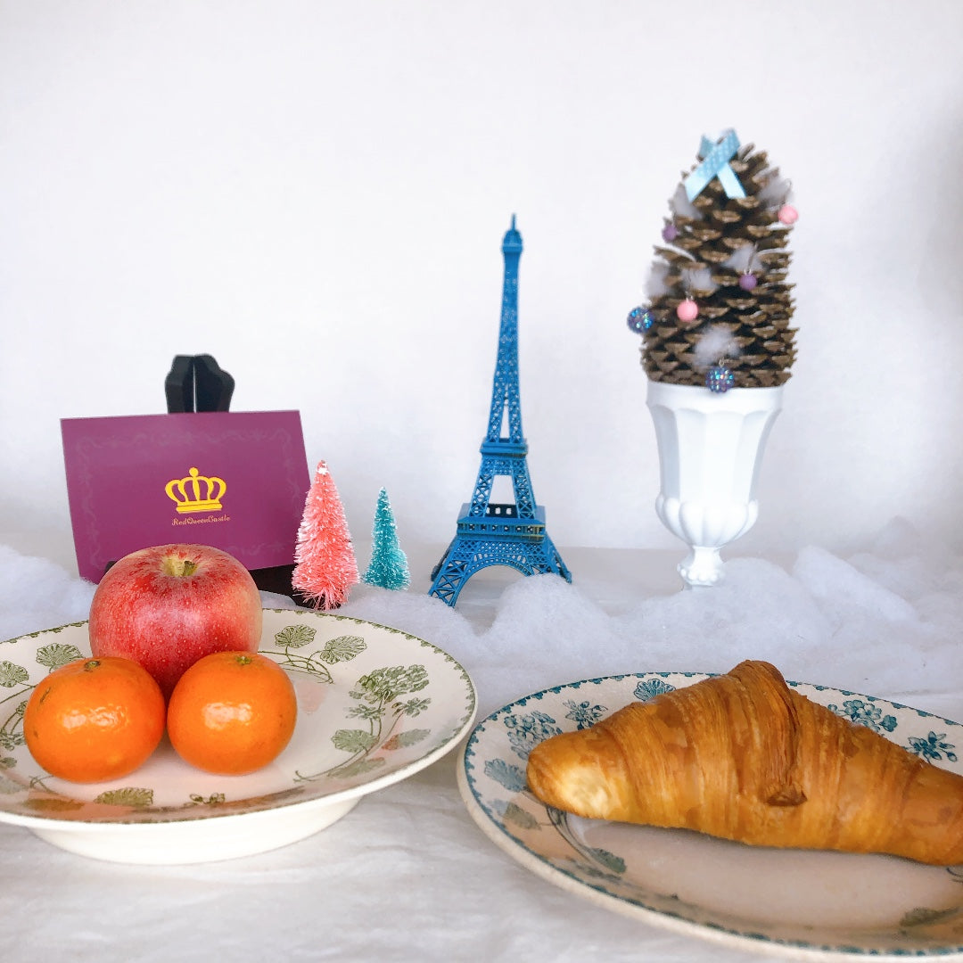 U&Cサルグミンヌ ”GERANIUM” ゼラニウム コンポ―ト皿/コンポティエ/ケーキスタンド フランスアンティーク食器 ブロカント 蚤の市