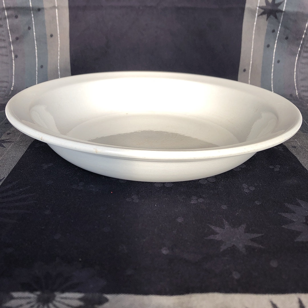 フランス アンティーク Digoin&sarreguemines ディゴワンサルグミンヌ 白い大きな深皿 30.5cm フランスアンティーク食器 ブロカント 蚤の市
