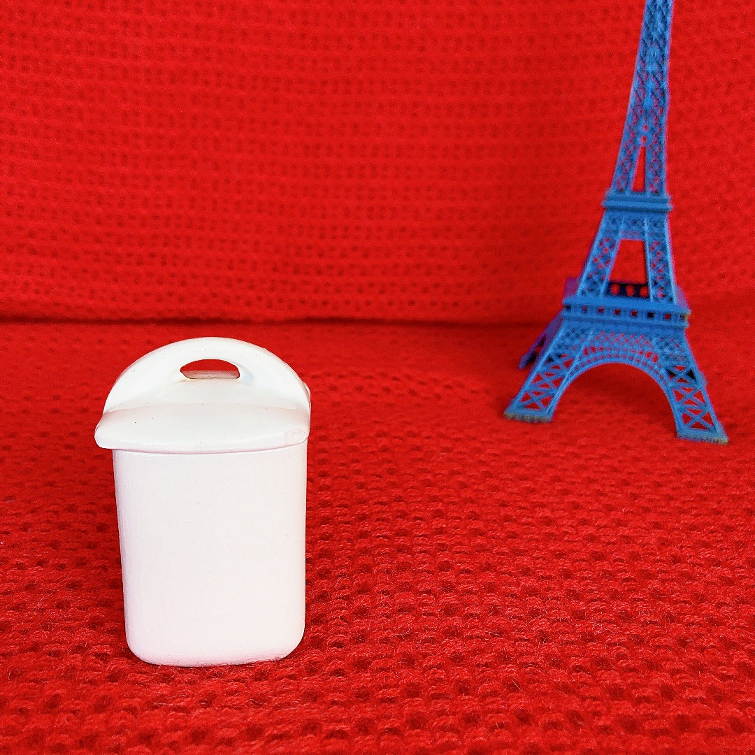 フランスアンティーク HBCM Béarn クレイユエモントロー バスク柄 陶器キャニスター 「ルージュ・マリン」Fフランスアンティーク ブロカント 蚤の市