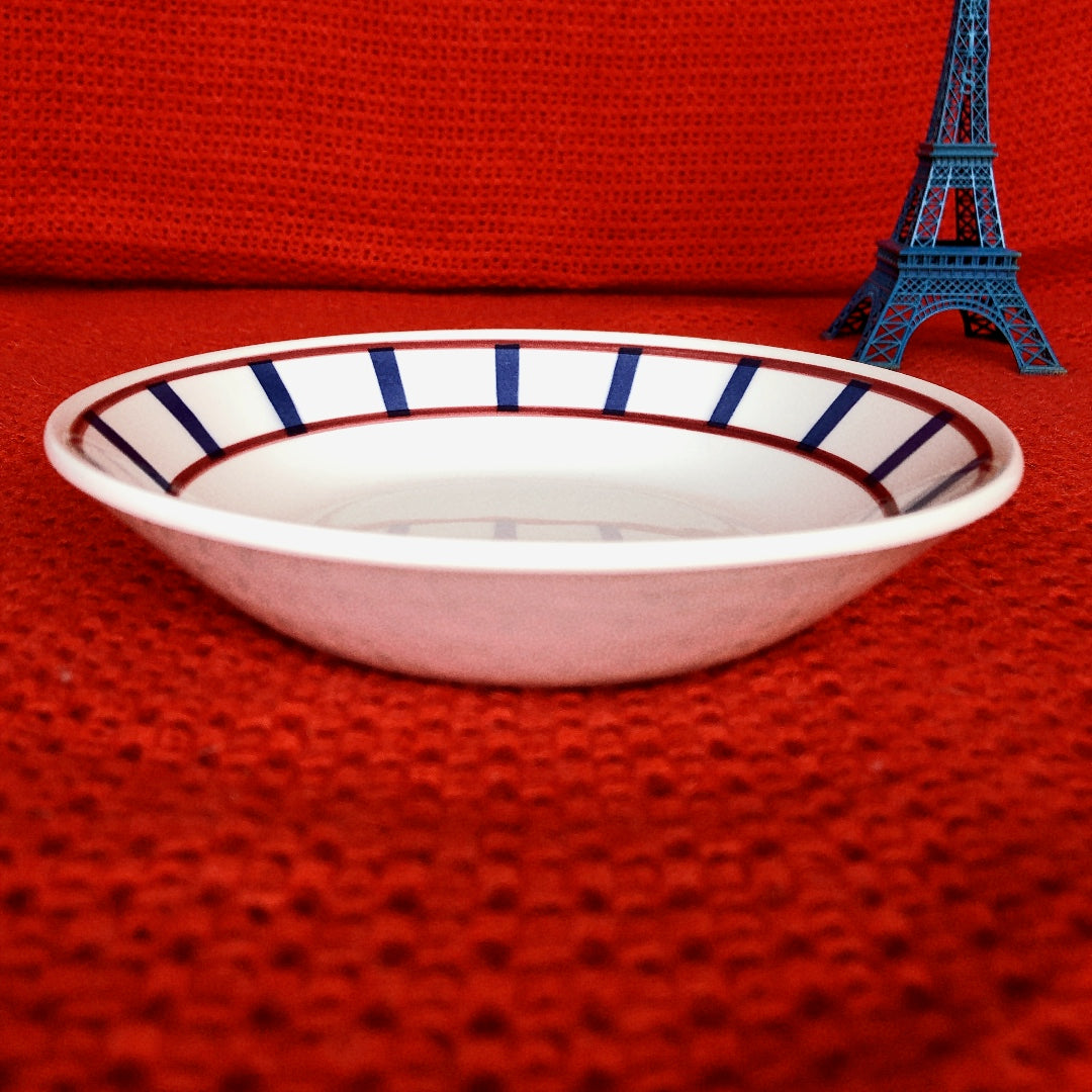 ムーランデルー Moulin des Loups バスク柄 キャロットプレート B フランスアンティーク食器 ブロカント 蚤の市