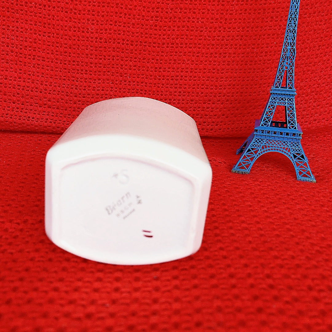 ご予約 フランスアンティーク HBCM Béarn クレイユエモントロー バスク柄 陶器キャニスター 「ルージュ・ブルー」B フランスアンティーク ブロカント 蚤の市