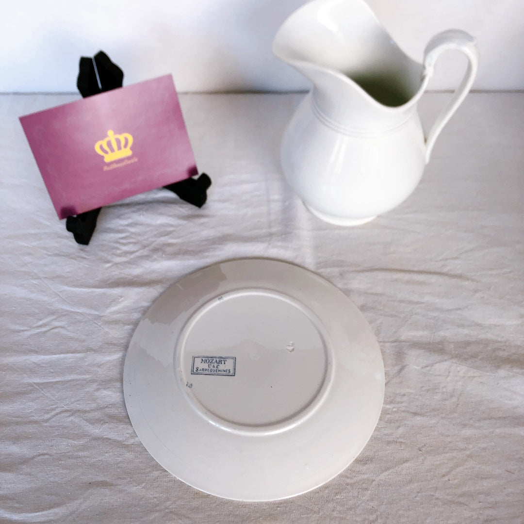 サルグミンヌ U&C ”モーツァルト” ディナープレート 平皿 B フランスアンティーク食器 ブロカント 蚤の市