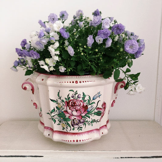 リュネヴィル " Réverbère"シリーズ 陶器鉢 プランター フランスアンティーク食器 蚤の市 ブロカント