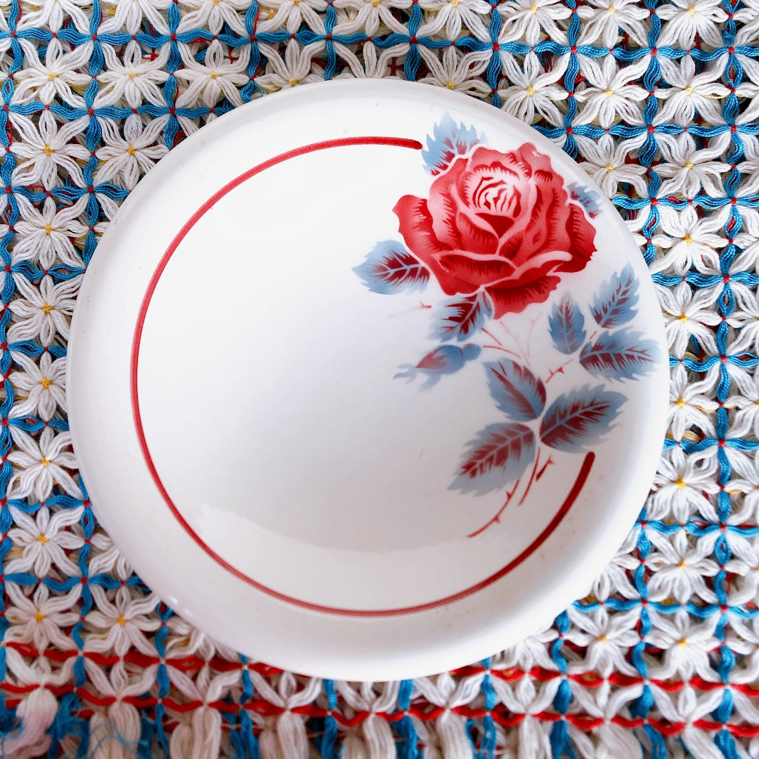 フランス　アンティーク　ディゴワン サルグミンヌ　大皿　バラ