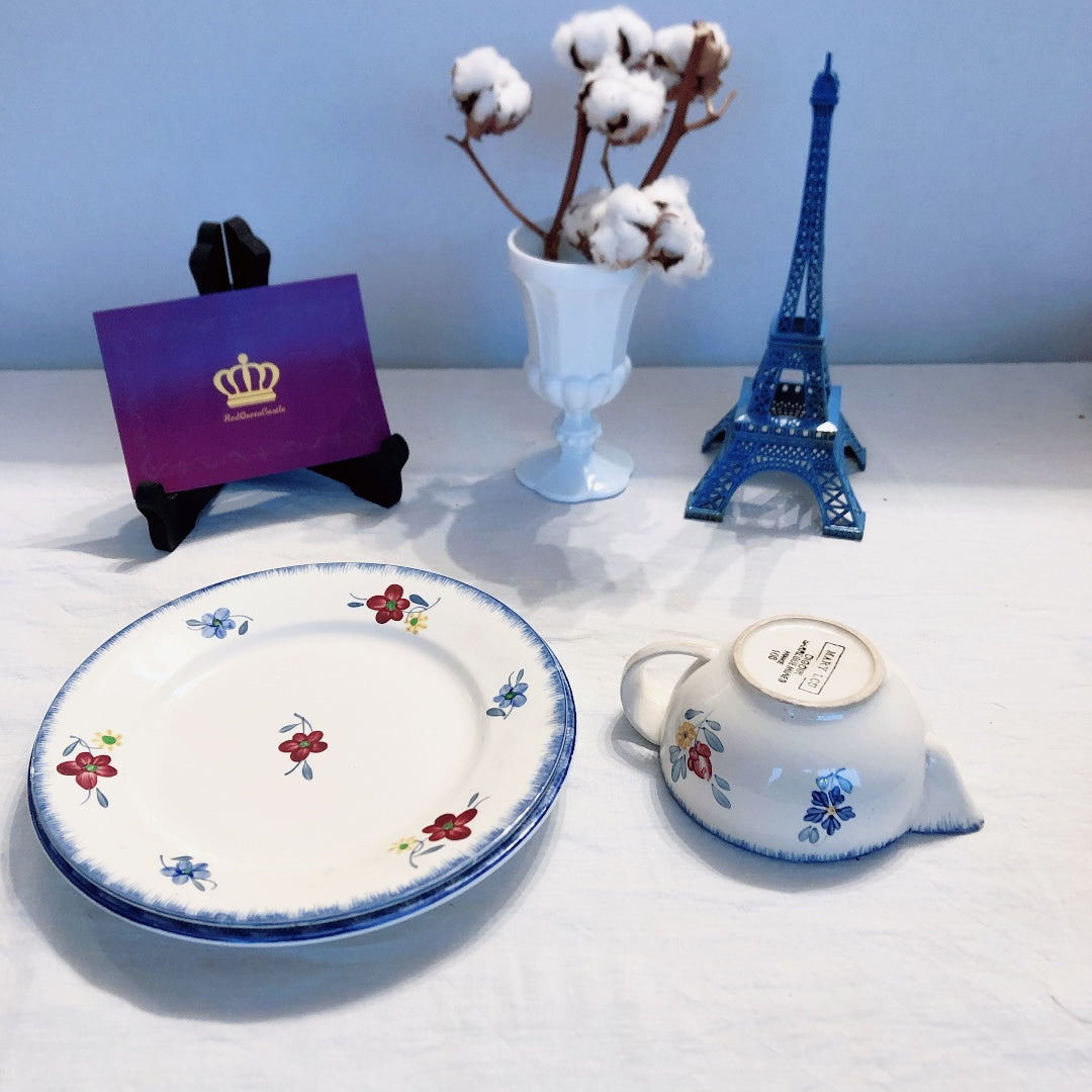 ディゴワンサルグミンヌ マリー・ルー プレート・平皿 A フランスアンティーク・ヴィンテージ食器 ブロカント 蚤の市