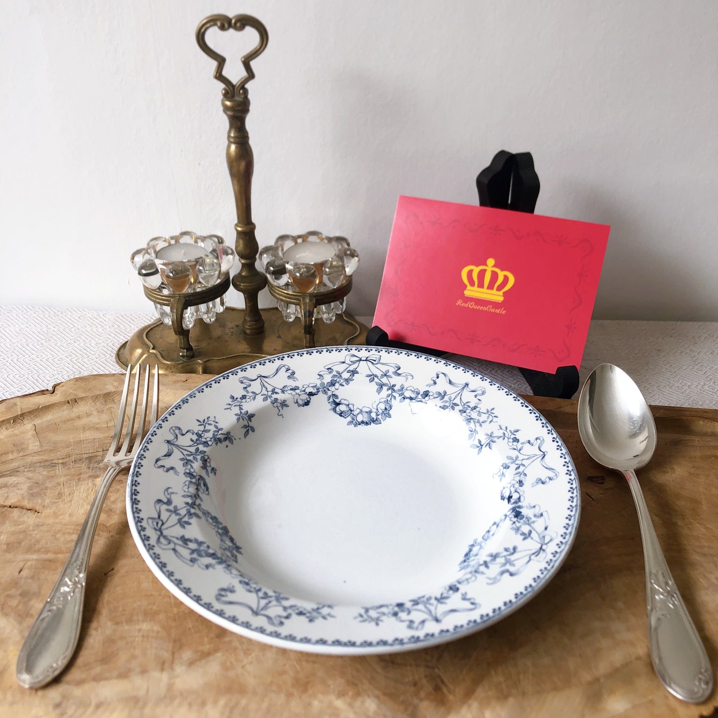 フランスアンティーク U&Cサルグミンヌ sarreguemines スーププレート ”モーツアルト” G フランスアンティーク食器 ブロカント 蚤の市