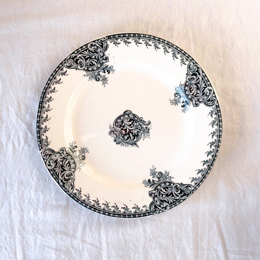 SALINS サラン 『FONTENOY』ディナープレート C フランスアンティーク食器 ブロカント 蚤の市