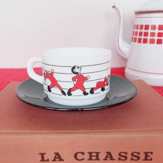 ご予約フランス アルコパル カップ&ソーサー C フランスアンティーク ビンテージ・食器・皿・プレート ブロカント