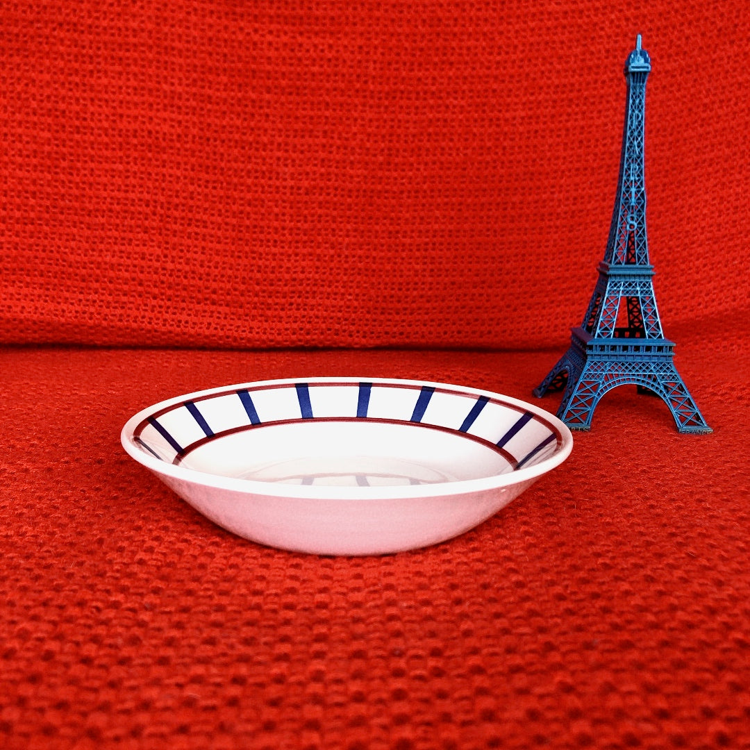 ムーランデルー Moulin des Loups バスク柄 キャロットプレート B フランスアンティーク食器 ブロカント 蚤の市