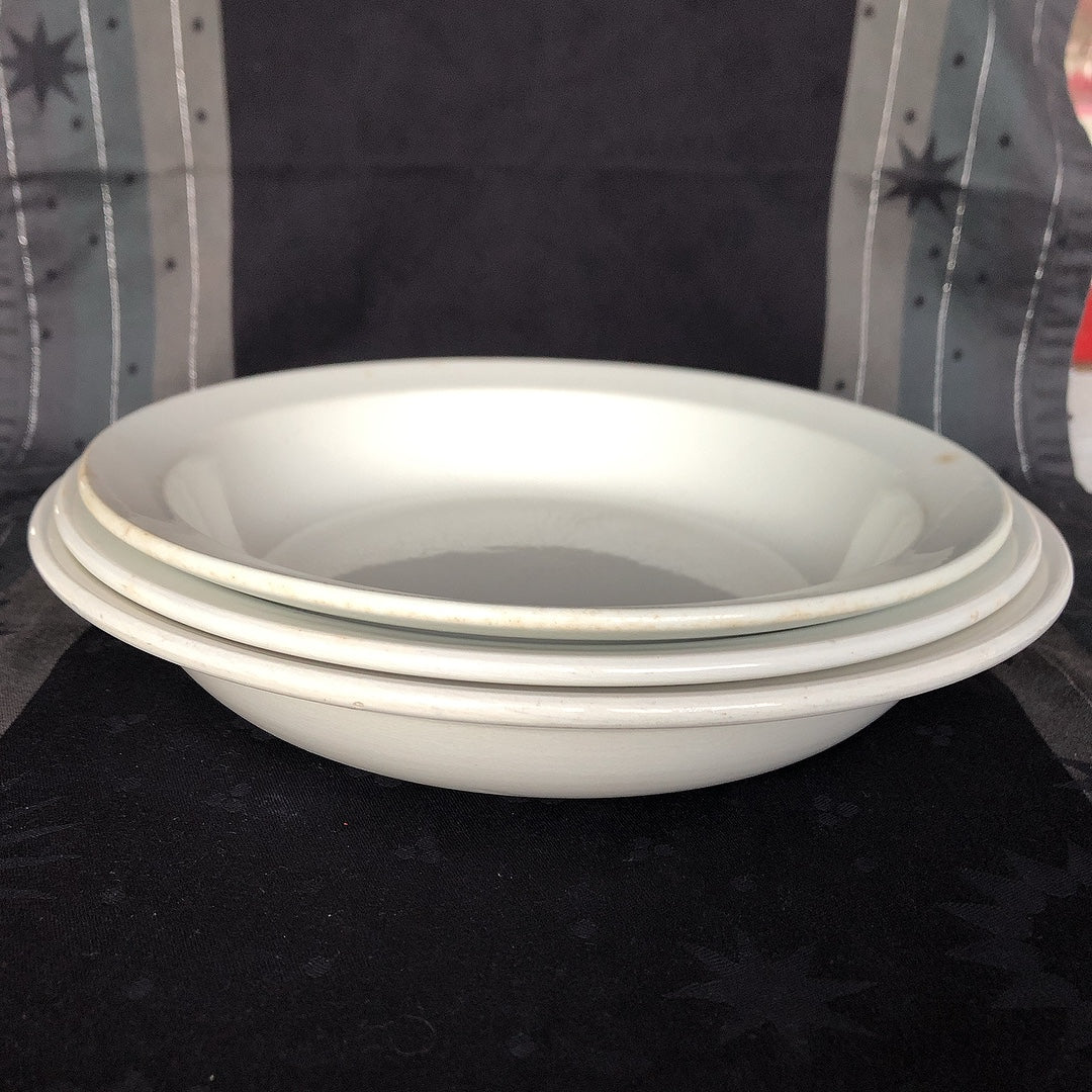 フランス アンティーク Digoin&sarreguemines ディゴワンサルグミンヌ 白い大きな深皿 30.5cm フランスアンティーク食器 ブロカント 蚤の市