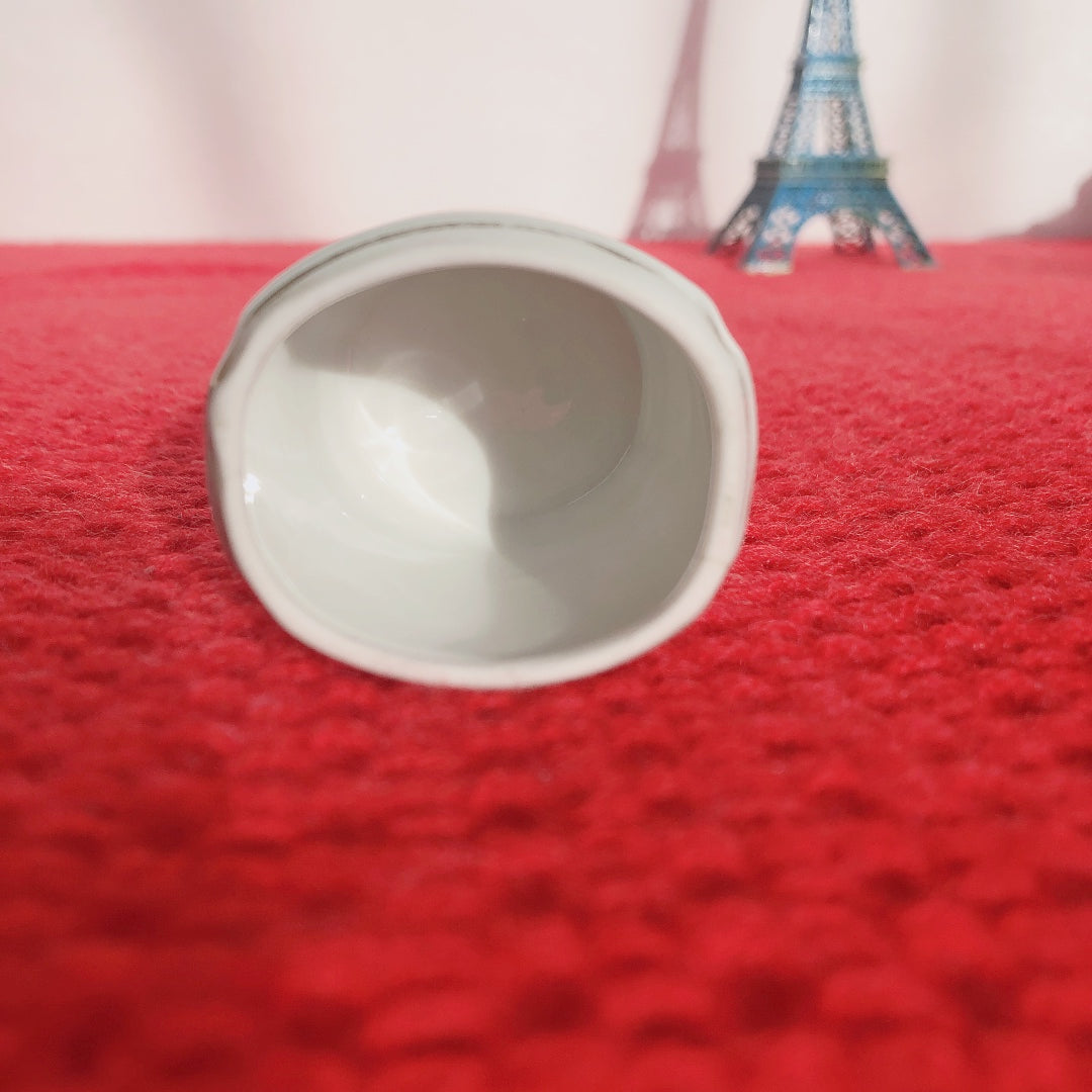 フランスアンティーク 陶器キャニスター ダミエ柄 レッド&ホワイト 3点セット フランスアンティーク食器 ブロカント 蚤の市
