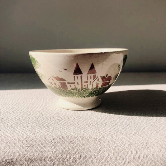 フランス アンティークカフェオレボウル ショワジールロワ ヴィンテージ食器 ブロカント 蚤の市