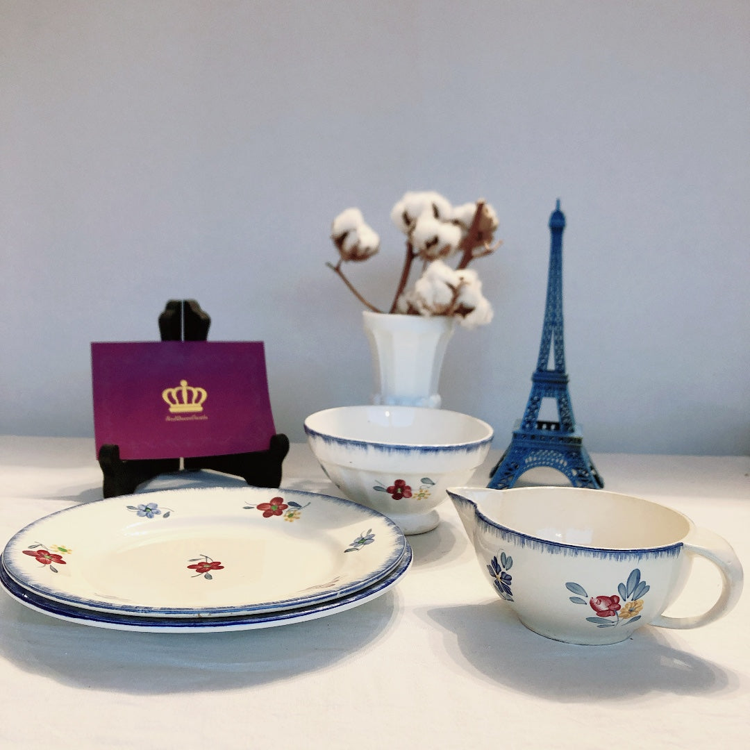 ディゴワンサルグミンヌ マリー・ルー プレート・平皿 A フランスアンティーク・ヴィンテージ食器 ブロカント 蚤の市