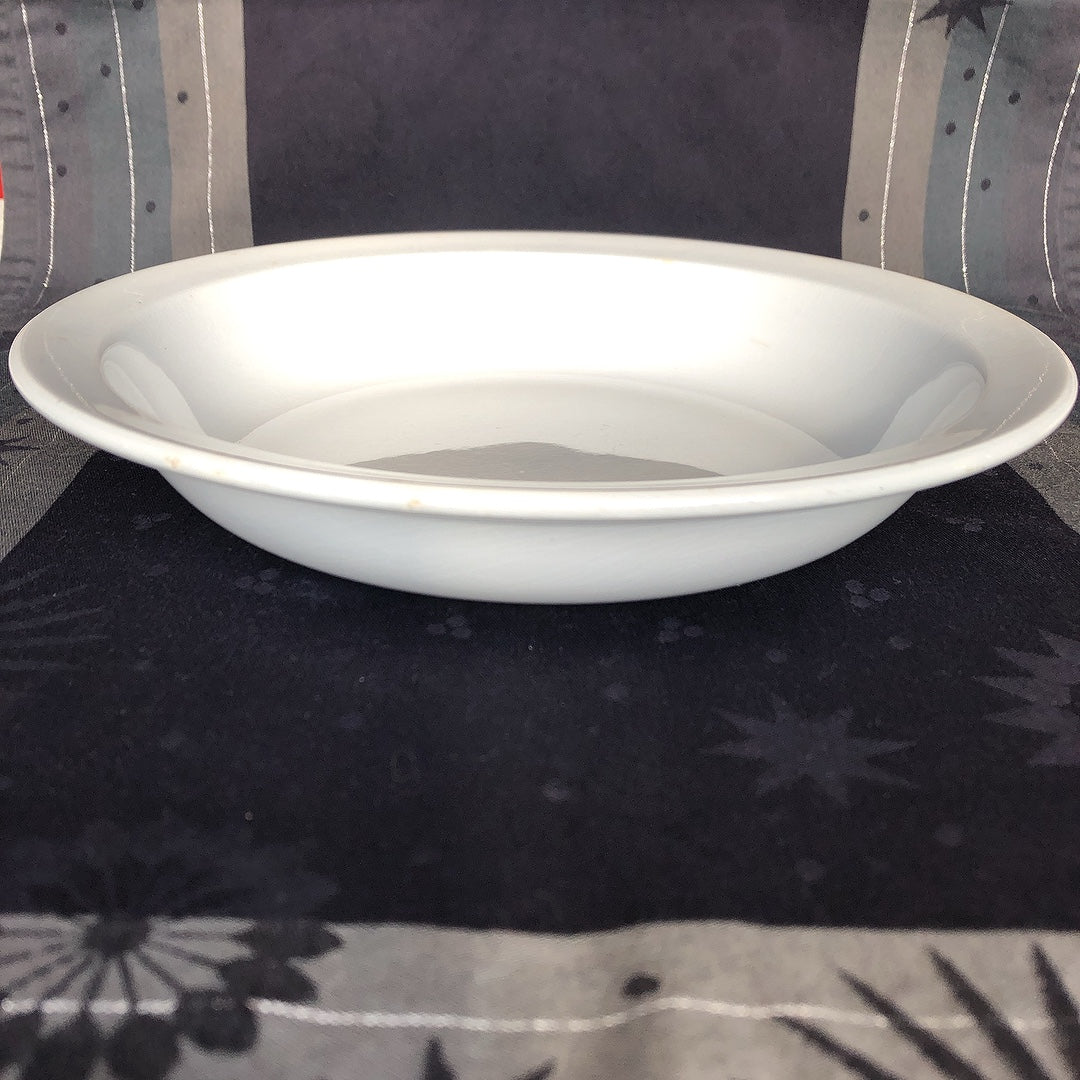 フランス アンティーク Digoin&sarreguemines ディゴワンサルグミンヌ 白い大きな深皿 29.5cm フランスアンティーク食器 ブロカント 蚤の市