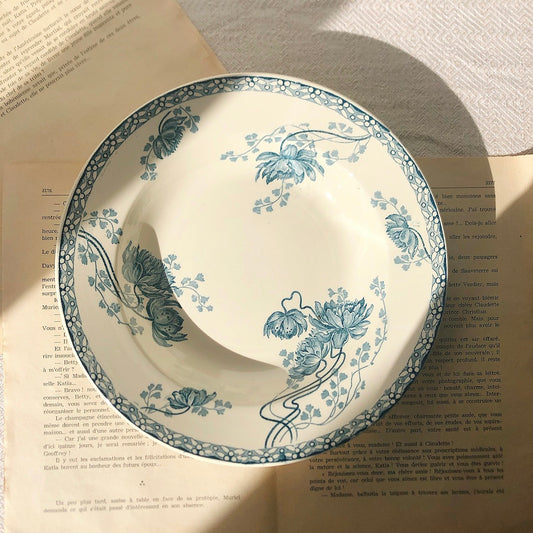 フランスアンティーク U&Cサルグミンヌ 深皿 ”ROYAT” ロワイヤ A フランスアンティーク食器 ブロカント 蚤の市