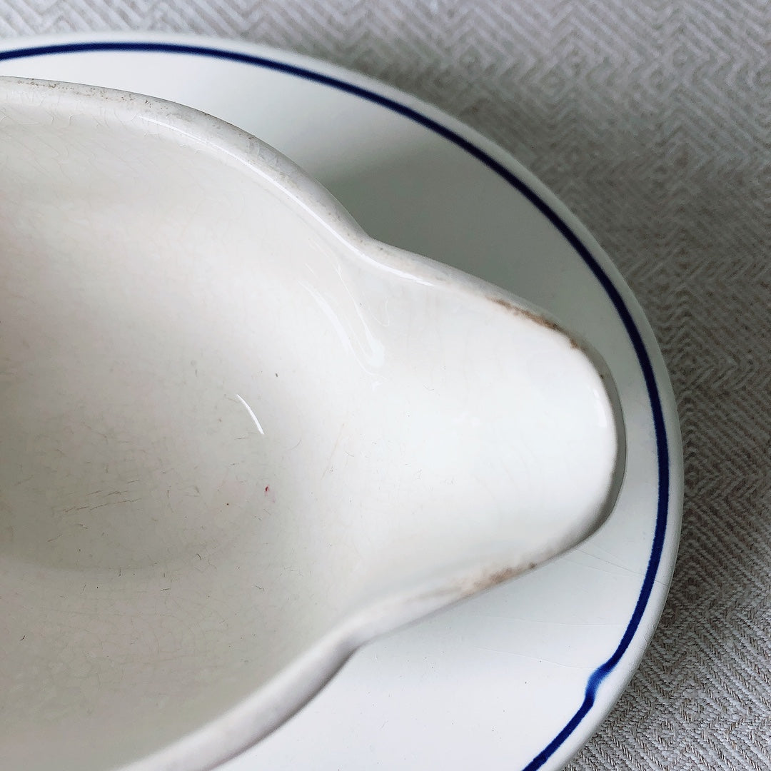 ディゴワンサルグミンヌ Digoin&sarreguemines 『POITOU』ソーシエール フランスアンティーク食器 フランス蚤の市・ブロカント