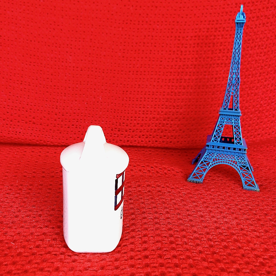 ご予約フランスアンティーク HBCM Béarn クレイユエモントロー バスク柄 陶器キャニスター 「ルージュ・マリン」E フランスアンティーク ブロカント 蚤の市