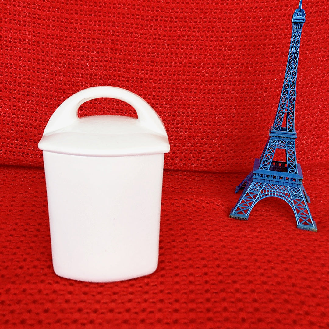 ご予約フランスアンティーク HBCM Béarn クレイユエモントロー バスク柄 陶器キャニスター 「ルージュ・マリン」C フランスアンティーク ブロカント 蚤の市