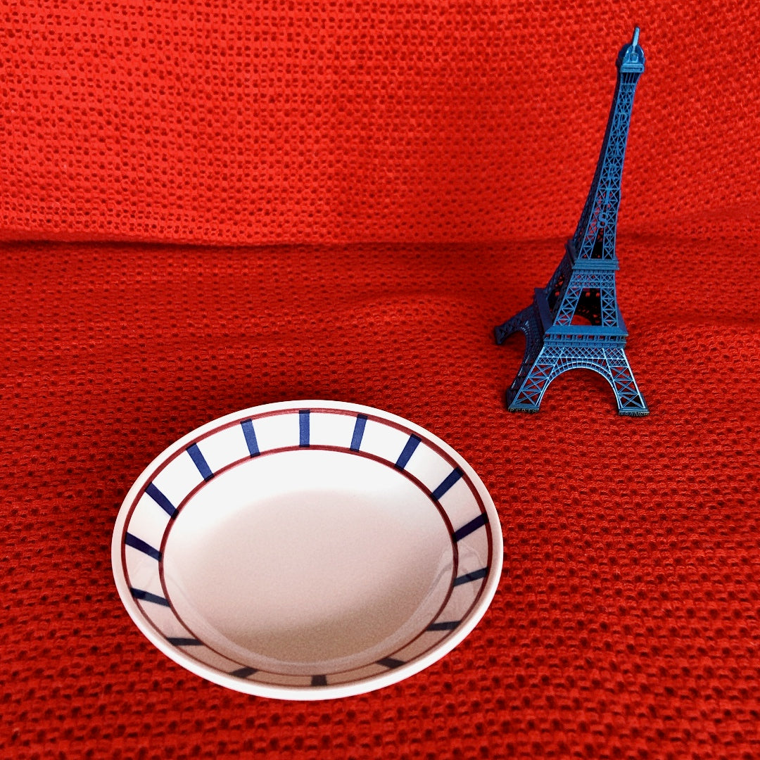 ムーランデルー Moulin des Loups バスク柄 キャロットプレート B フランスアンティーク食器 ブロカント 蚤の市